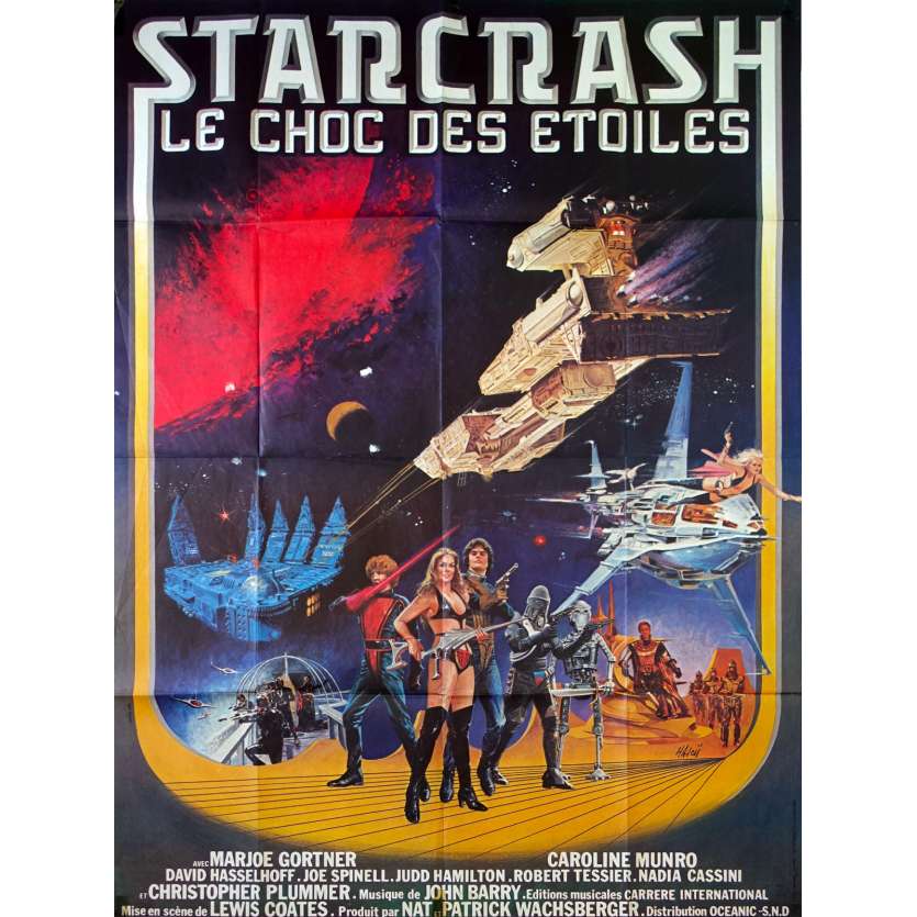 STARCRASH French Movie Poster 47x63- 1978 - Luigi Cozzi, Caroline Munro