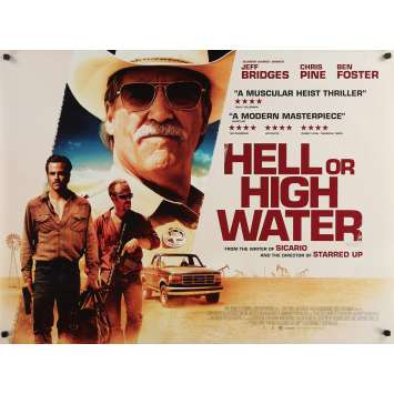 HELL OR HIGH WATER Original Movie Poster - 30x40 in. - 2016 - David Mackenzie, Jeff Bridges HELL OR HIGH WATER Original Movie Poster - 30x40 in. - 2016 - David Mackenzie, Jeff Bridges