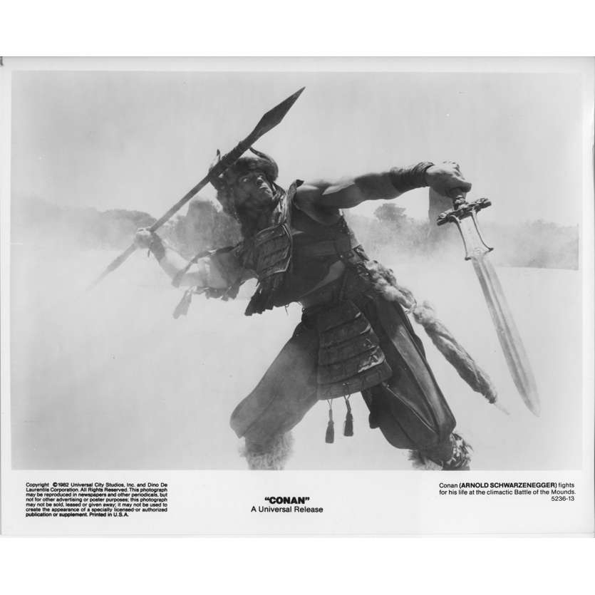 CONAN LE BARBARE Photo de presse 5236-13 - 20x25 cm. - 1982 - Arnold Schwarzenegger, John Milius