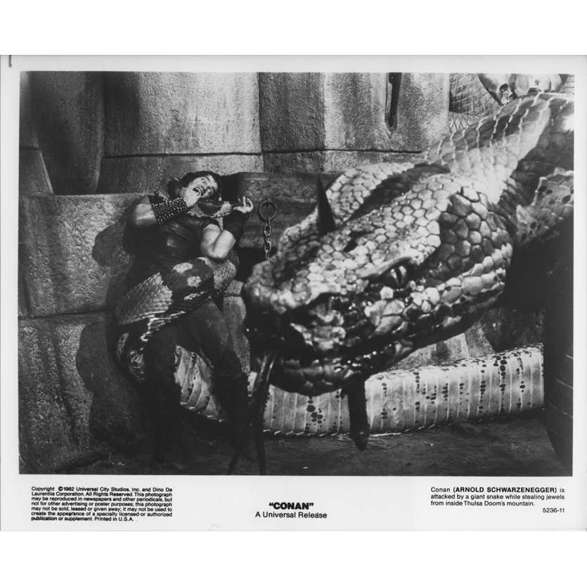 CONAN LE BARBARE Photo de presse 5236-11 - 20x25 cm. - 1982 - Arnold Schwarzenegger, John Milius