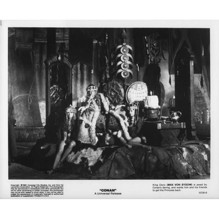 CONAN LE BARBARE Photo de presse 5236-8 - 20x25 cm. - 1982 - Arnold Schwarzenegger, John Milius