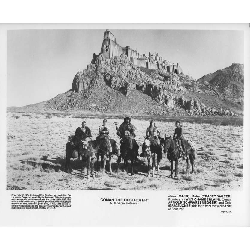 CONAN THE DESTROYER Original Movie Still 5325-10 - 8x10 in. - 1984 - Richard Fleisher, Arnold Schwarzenegger