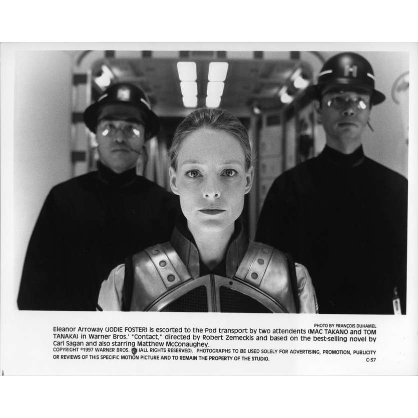 CONTACT Photo de presse C-37 - 20x25 cm. - 1997 - Jodie Foster, Robert Zemeckis