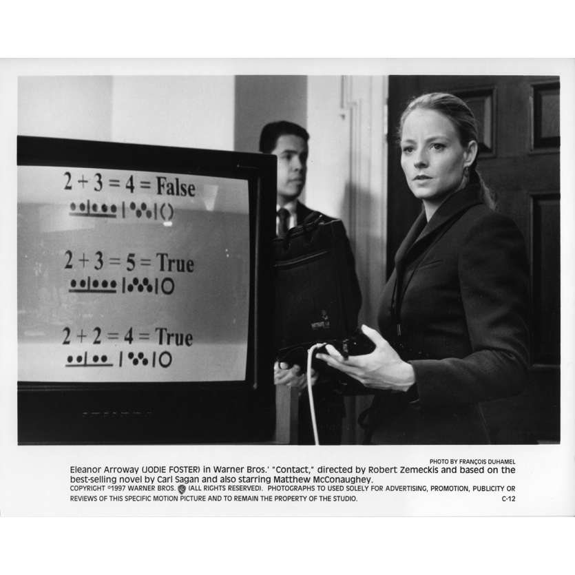 CONTACT Original Movie Still C-12 - 8x10 in. - 1997 - Robert Zemeckis, Jodie Foster