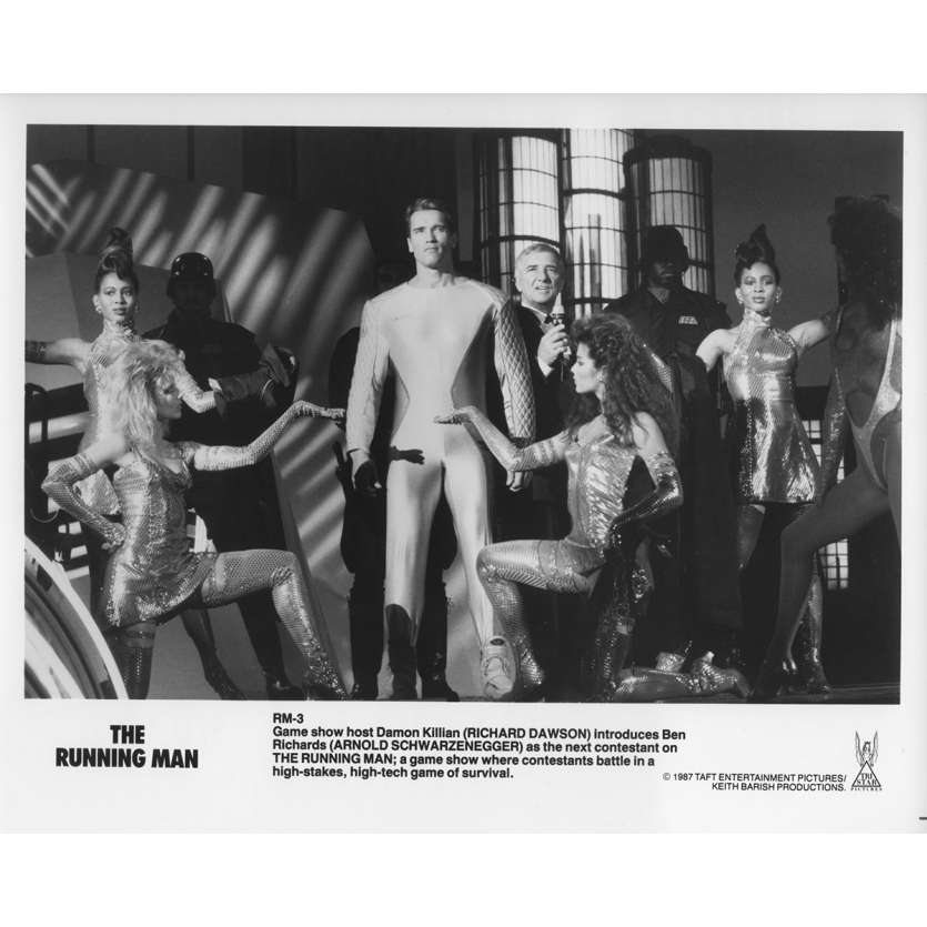 RUNNING MAN Photo de presse RM-3 - 20x25 cm. - 1987 - Arnold Schwarzenegger, Paul Michael Glaser