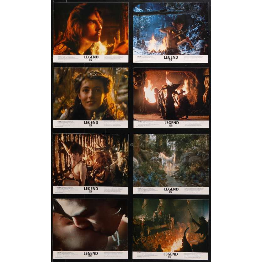 LEGEND Original Lobby Cards x8 - 8x10 in. - 1986 - Ridley Scott, Tom Cruise