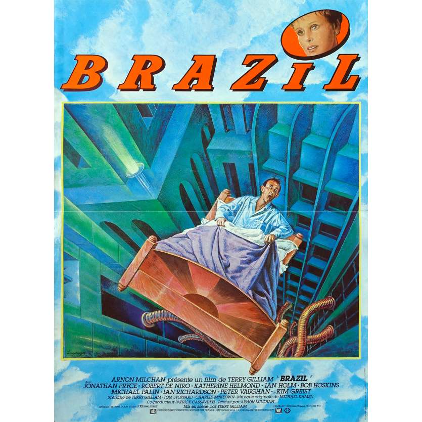 BRAZIL Original Movie Poster  - 15x21 in. - 1985 - Terry Gilliam, Jonathan Pryce