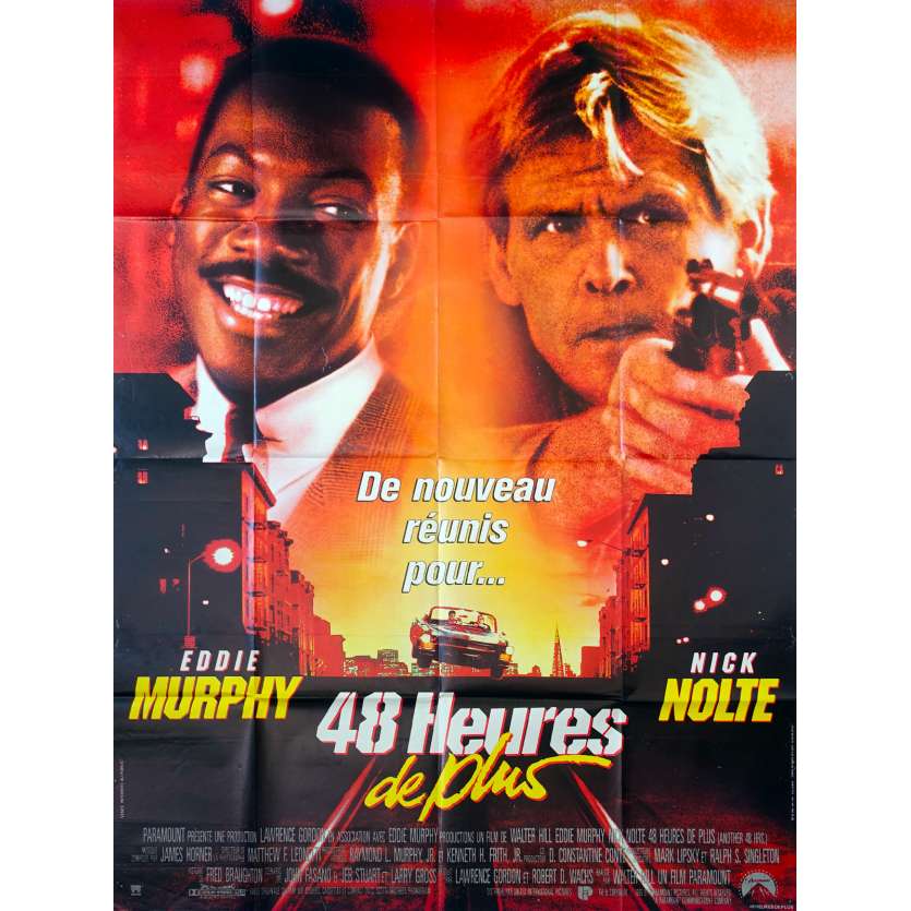 48 HEURES DE PLUS Affiche de film 120x160 - 1990 - Eddy Murphy