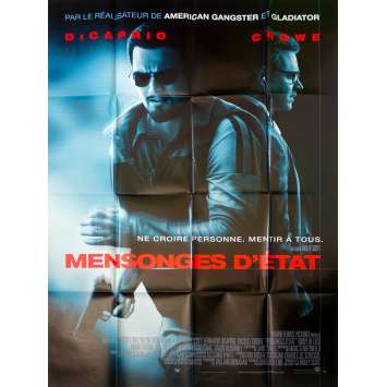 MENSONGES DETAT Affiche de film 120x160 - 2008 - Di Caprio, Ridley Scott