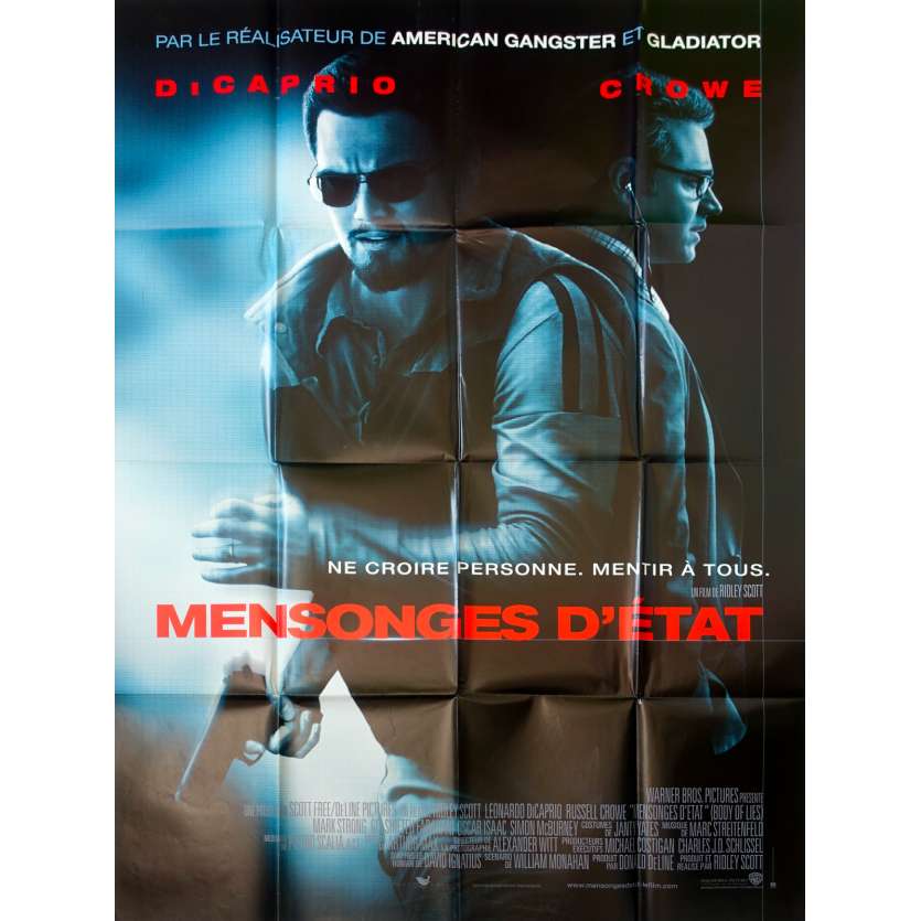 'BODY OF LIES French Movie Poster 47x63 ''08 Di Caprio, Ridley Scott '