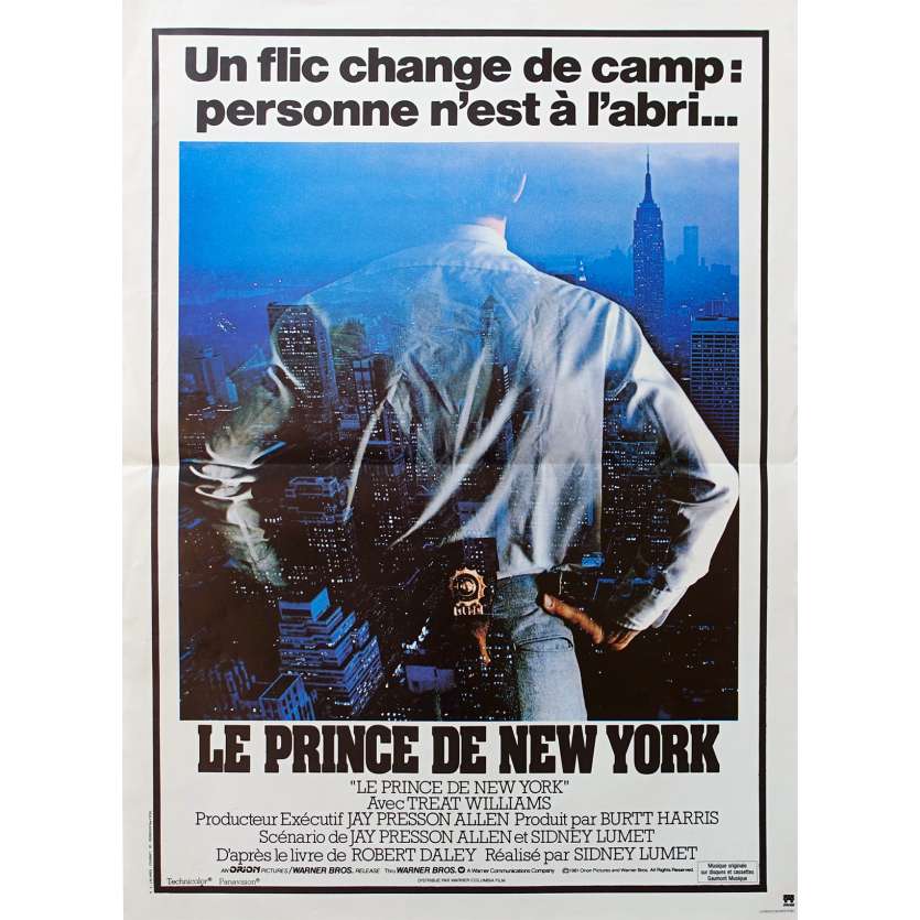 PRINCE OF THE CITY Original Movie Poster - 15x21 in. - 1981 - Sidney Lumet, Treat Williams