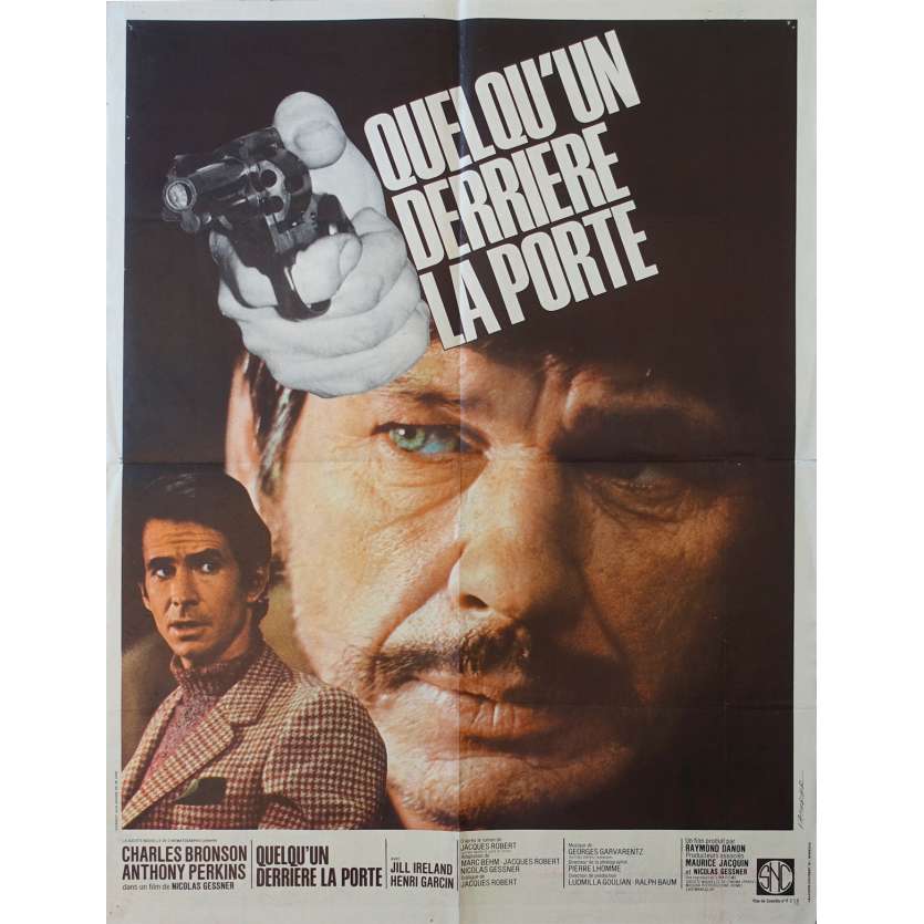 SOMEONE BEHIND THE DOOR French Movie Poster 23x31 Charles Bronson