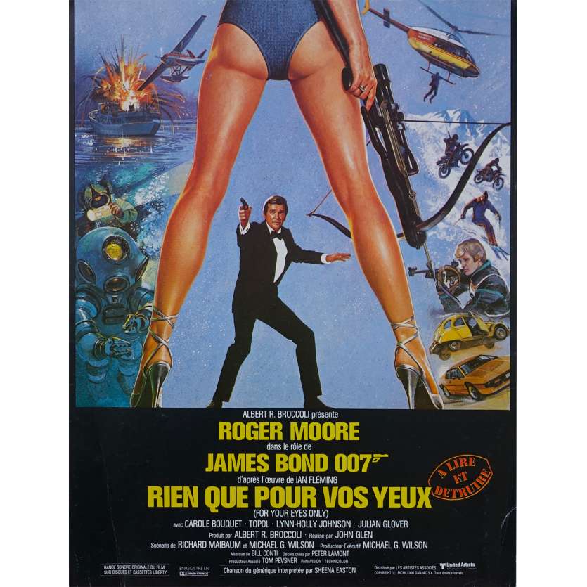FOR YOUR EYES ONLY Herald - 9x12 in. - 1981 - James Bond, Roger Moore