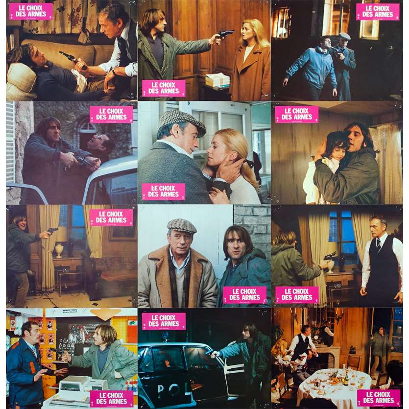 CHOIX DES ARMES Lobby Cards x12 - 1981 - Montand, Depardieu, Deneuve