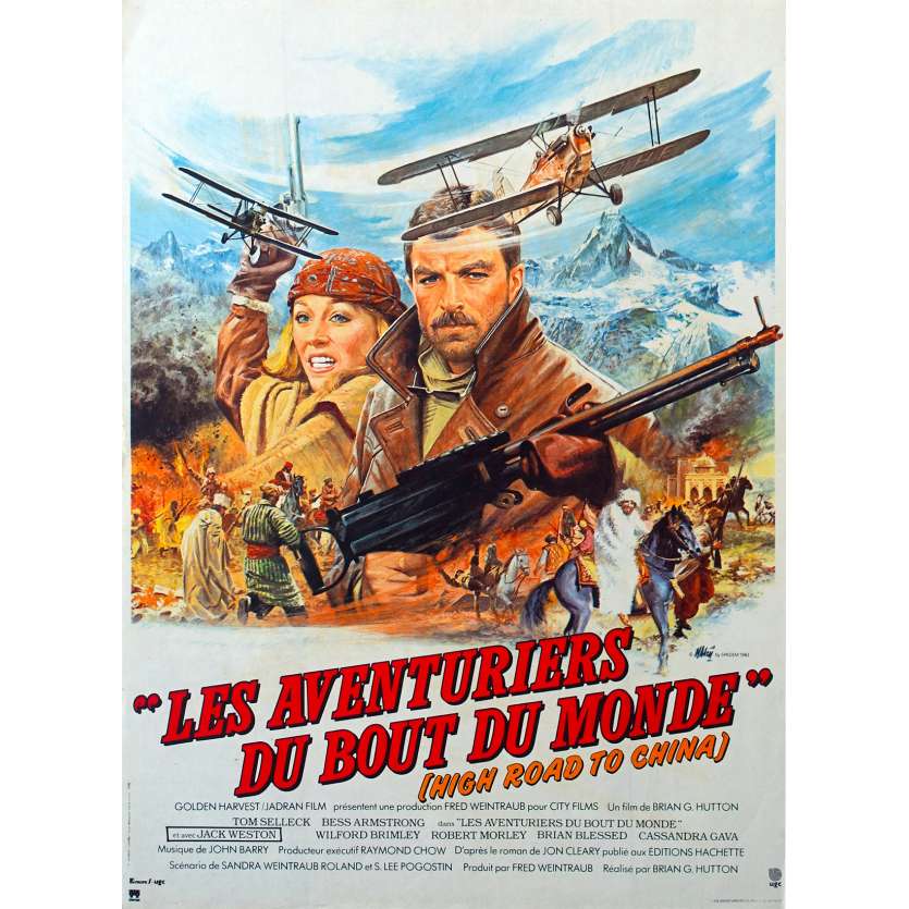 AVENTURIERS DU BOUT DU MONDE Affiche de film 40x60  - 1983 - Tom Selleck