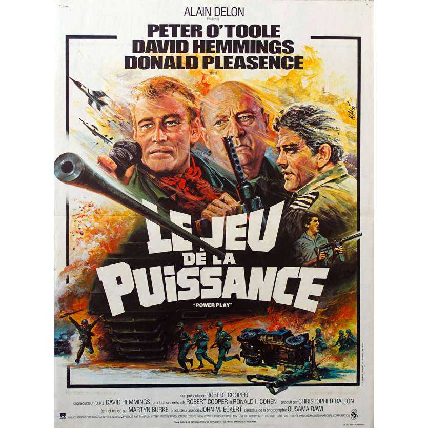 POWER PLAY Original Movie Poster - 15x21 in. - 1978 - Donald Pleasance, Peter O'Toole