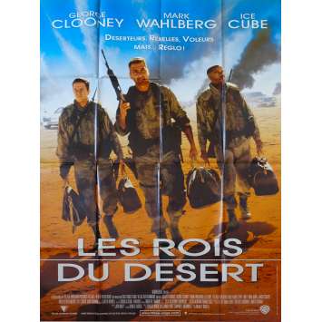 THREE KINGS French Movie Poster 47x63 '99 George Clooney, Mark Wahlberg