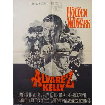 ALVAREZ KELLY French Movie Poster 23x31 '66 William Holden, Richard Widmark