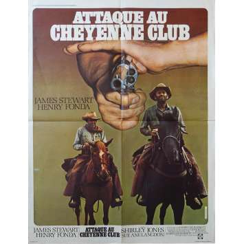 ATTAQUE AU CHEYENNE CLUB Affiche de film 60x80 - 1971 - Henry Fonda, James Stewart