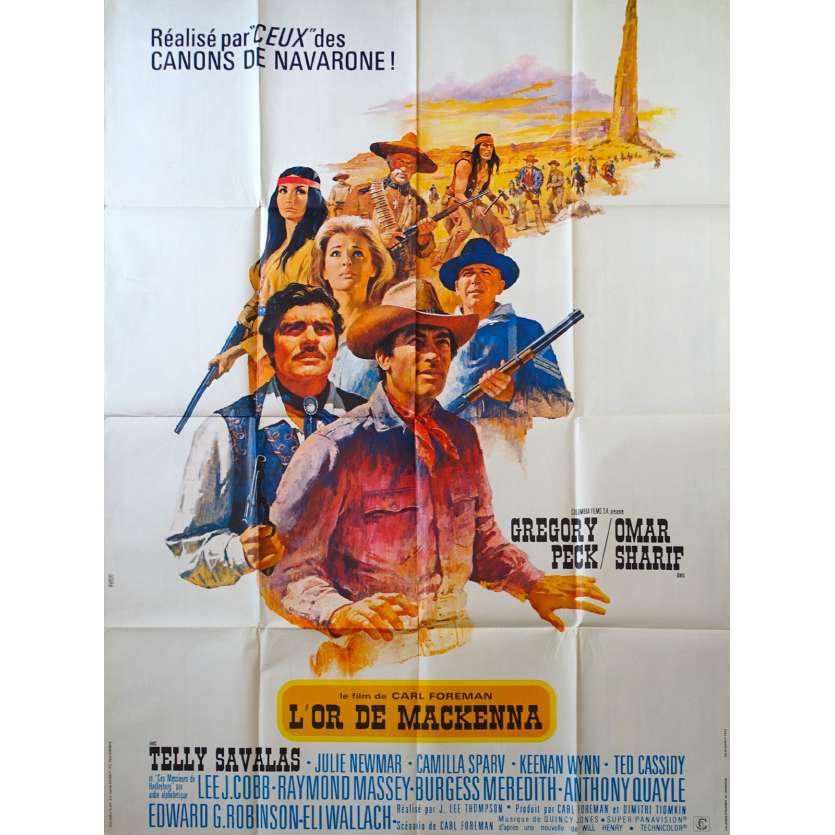 L'OR DE MACKENNA Affiche de film - 120x160 cm. - 1969 - Gregory Peck, J. Lee Thomson