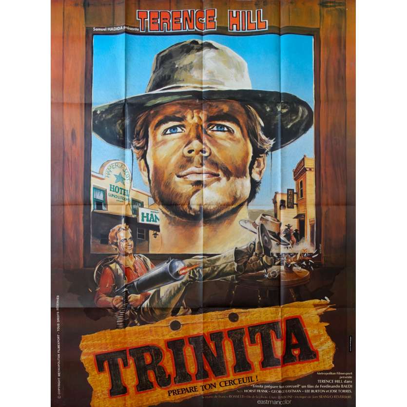VIVA DJANGO French Movie Poster 47x63 Terence Hill Movie Poster
