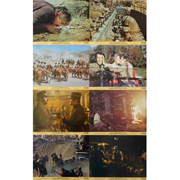 A FISTFUL OF DYNAMITE Original Lobby Cards x8 - 8x10 in. - 1971 - Sergio Leone, James Coburn