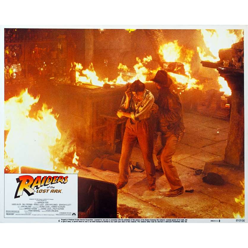 INDIANA JONES - RAIDERS OF THE LOST ARK 11x14 Lobby Card N6 - 1981 - Spielberg