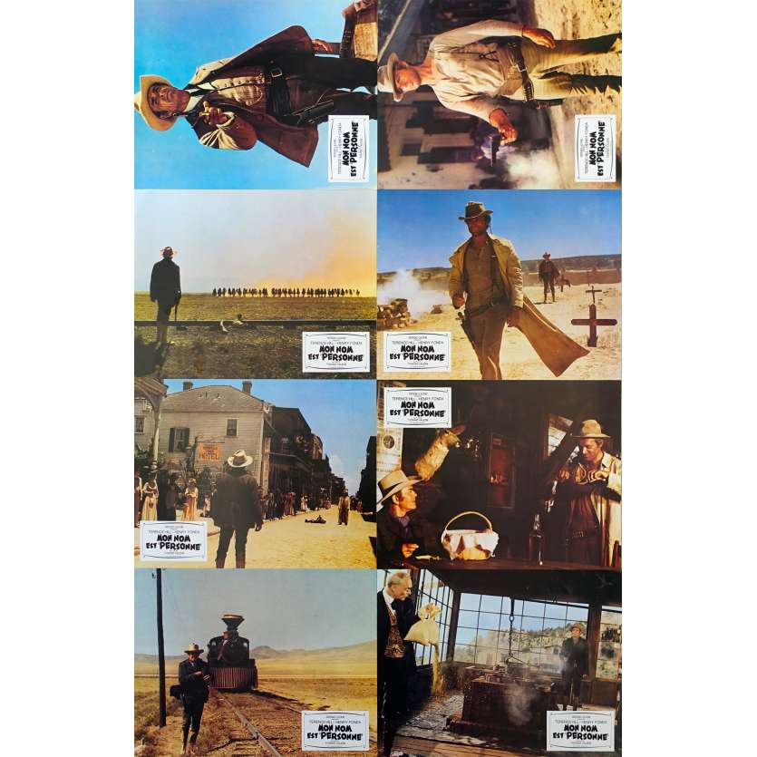 MON NOM EST PERSONNE Photos d'exploitation x8 R80 Henry Fonda Terence Hill Lobby cards