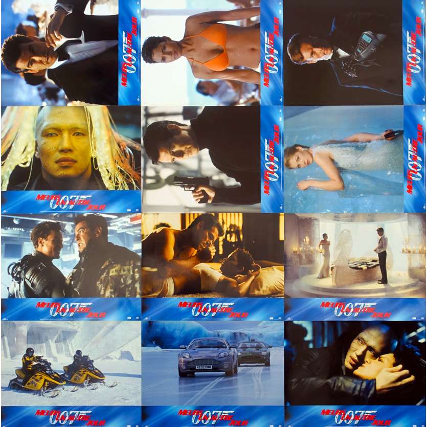 JAMES BOND Die another Day French Lobby Cards x12 '02 P. Brosnan 007