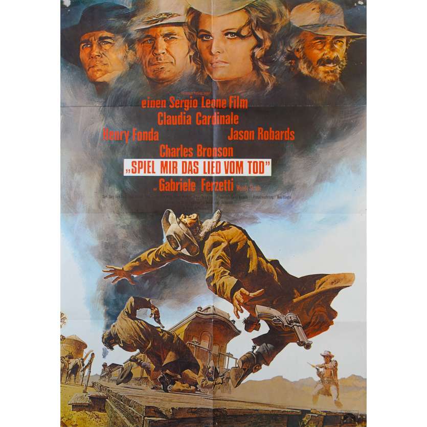 ONCE UPON A TIME IN THE WEST Original Movie Poster  - 23x33 in. - R1970 - Sergio Leone, Henry Fonda