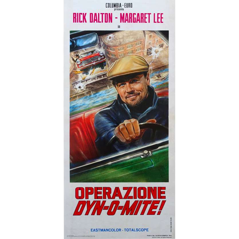 ONCE UPON A TIME IN HOLLYWOOD Affiche de film  - 33x71 cm. - 2019 - Leonardo DiCaprio, Quentin Tarantino