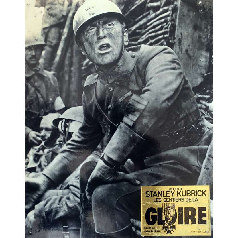 PATH OF GLORY Original Lobby Card  - 10x12 in. - 1957 - Stanley Kubrick, Kirk Douglas