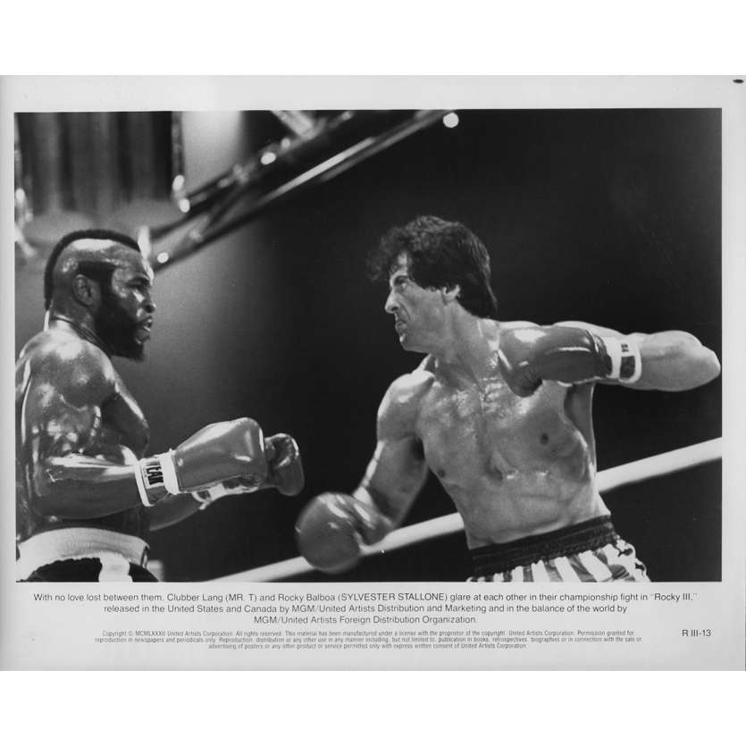 ROCKY III 3 Photo de presse RIII-13 - 20x25 cm. - 1982 - Mr. T, Sylvester Stallone