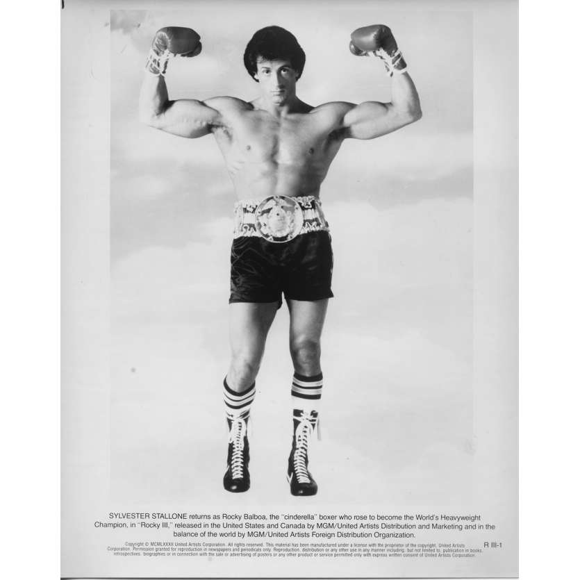 ROCKY III 3 Photo de presse RIII-1 - 20x25 cm. - 1982 - Mr. T, Sylvester Stallone