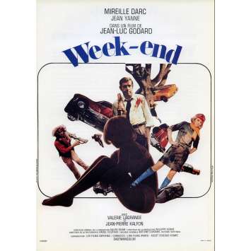 WEEK END Synopsis 21x30 - 1967 - Mireille Darc, Jean Yanne, Jean-Luc Godard