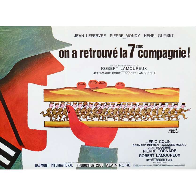 ON A RETROUVE LA 7EME COMPAGNIE Synopsis 6p 21x30 - 1975 - Jean Lefebvre, Pierre Mondy, Robert Lamoureux