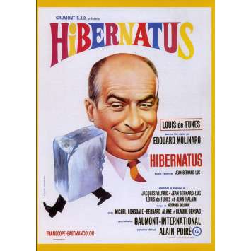 HIBERNATUS French Herald 9x12 - 1969 - Edouard Molinaro, Louis de Funes