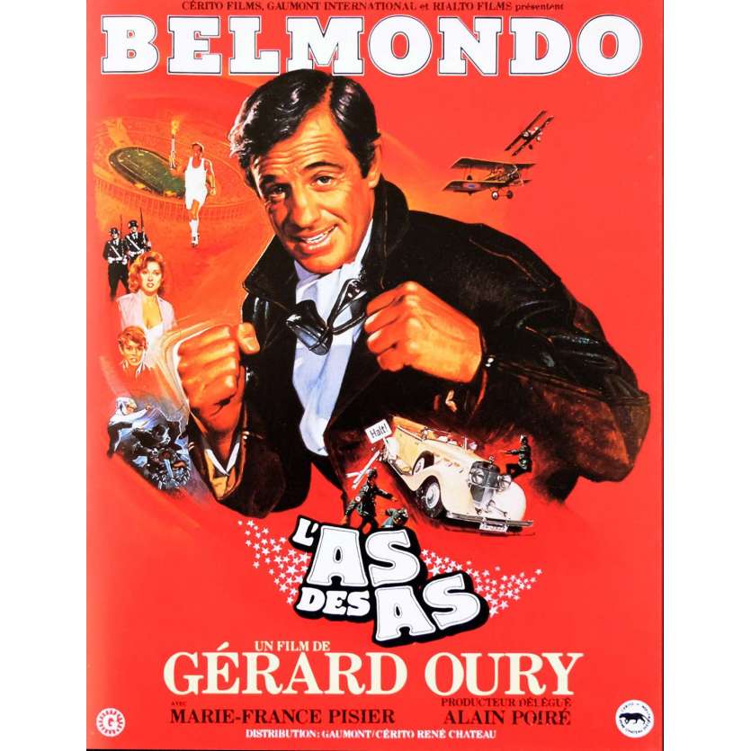 L'AS DES AS Synopsis 4p 21x30 - 1982 - Jean-Paul Belmondo, Gerard Oury