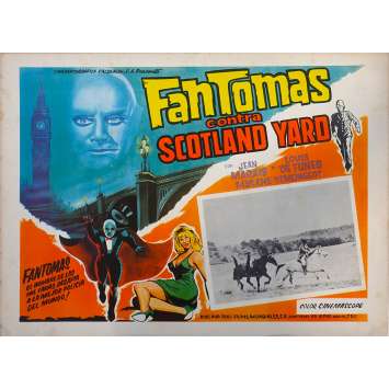 FANTOMAS VS SCOTLAND YARD Original Lobby Card N02 - 11x14 in. - 1967 - Jean Marais, Louis de Funès