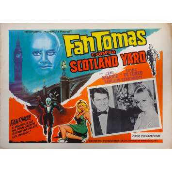 FANTOMAS VS SCOTLAND YARD Original Lobby Card N04 - 11x14 in. - 1967 - Jean Marais, Louis de Funès