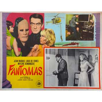 FANTOMAS Original Lobby Card N03 - 11x14 in. - 1964 - André Hunebelle, Jean Marais, Louis de Funès