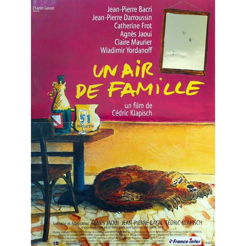 FAMILY RESSEMBLANCES Original Movie Poster - 15x21 in. - 1996 - Cédric Klapisch, Jean-Pierre Bacri