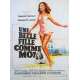 A GORGEOUS GIRL LIKE ME Original Movie Poster  - 23x32 in. - 1972 - François Truffaut, Bernadette Lafont