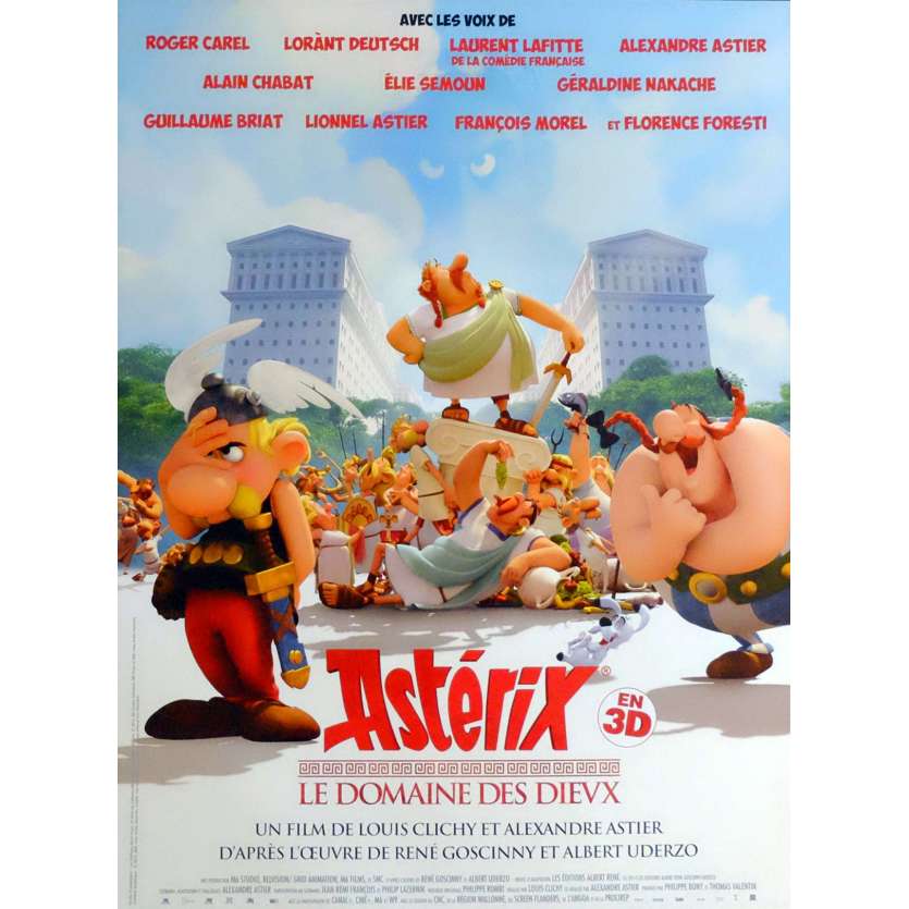 ASTERIX ET LE DOMAINE DES DIEUX French Movie Poster 15x21 - 2014 - Uderzo, Roger Carel