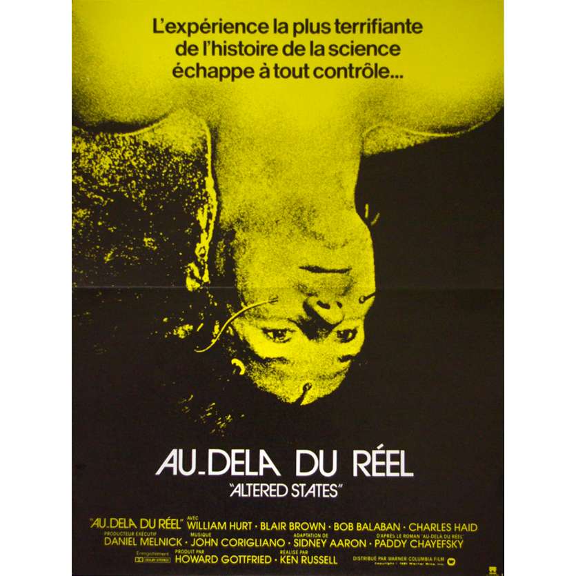 AU DELA DU REEL Affiche de film 40x60 - 1981 - Type B William Hurt, Ken Russel