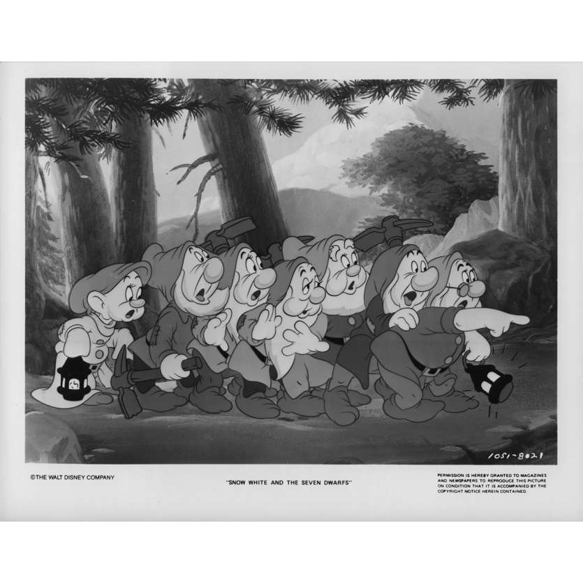 BLANCHE NEIGE ET LES 7 NAINS Photo de presse N3 20x25 - R1970 - Walt Disney, Walt Disney