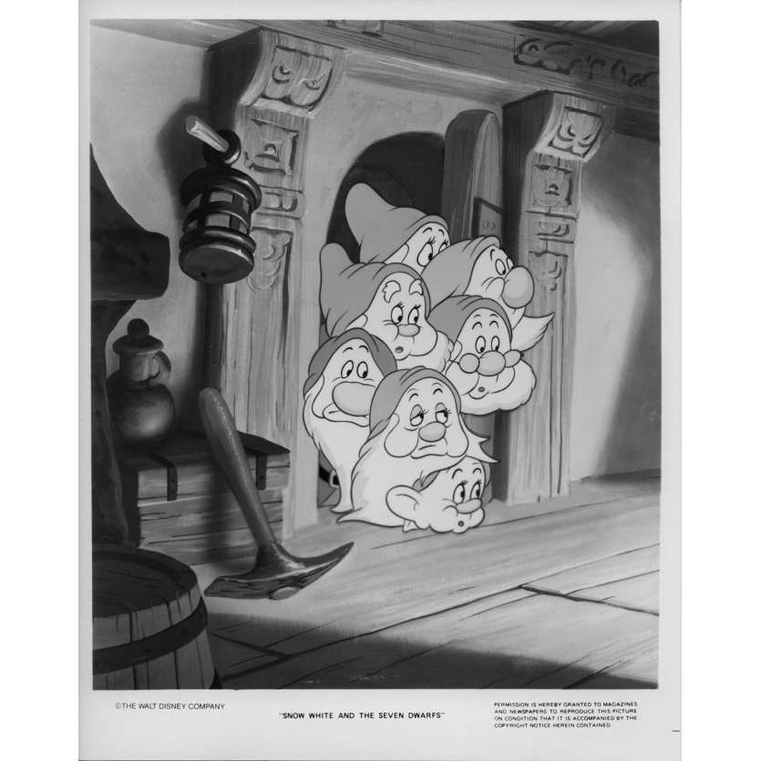 BLANCHE NEIGE ET LES 7 NAINS Photo de presse N7 20x25 - R1970 - Walt Disney, Walt Disney