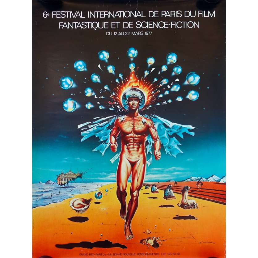 FESTIVAL DU FILM FANTASTIQUE DE PARIS 1977 Affiche de film  - 60x80 cm. - 1977 - 0, 0