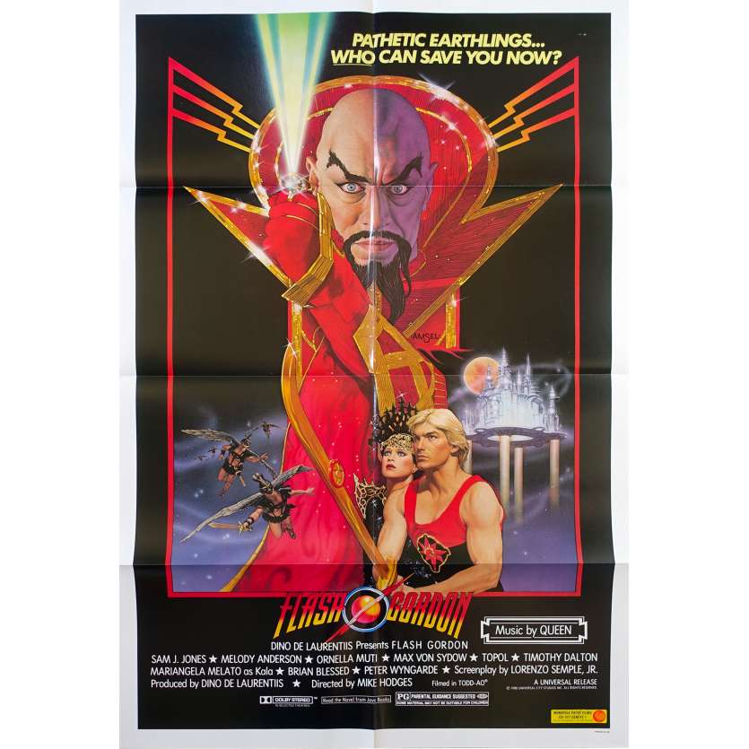 FLASH GORDON Affiche de film  - 69x104 cm. - 1980 - Max Von Sidow, Mike Hodges