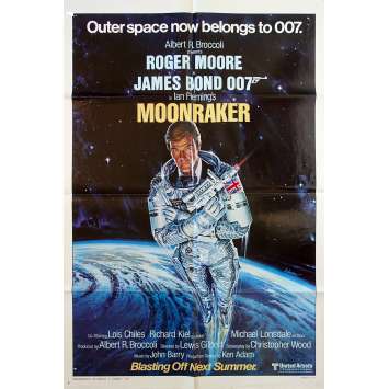 MOONRAKER Affiche de film Teaser, Style A - 69x104 cm. - 1979 - Roger Moore, James Bond MOONRAKER Affiche de film Teaser, Style A - 69x104 cm. - 1979 - Roger Moore, James Bond